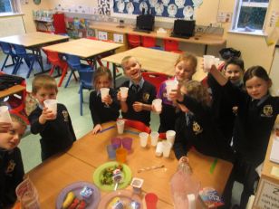 Primary 2 & 3 Smoothie Making