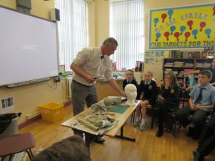 Clay modelling in Primary 7 